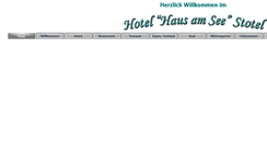 Desktop Screenshot of hotel-haus-am-see-stotel.net