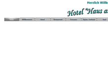 Tablet Screenshot of hotel-haus-am-see-stotel.net